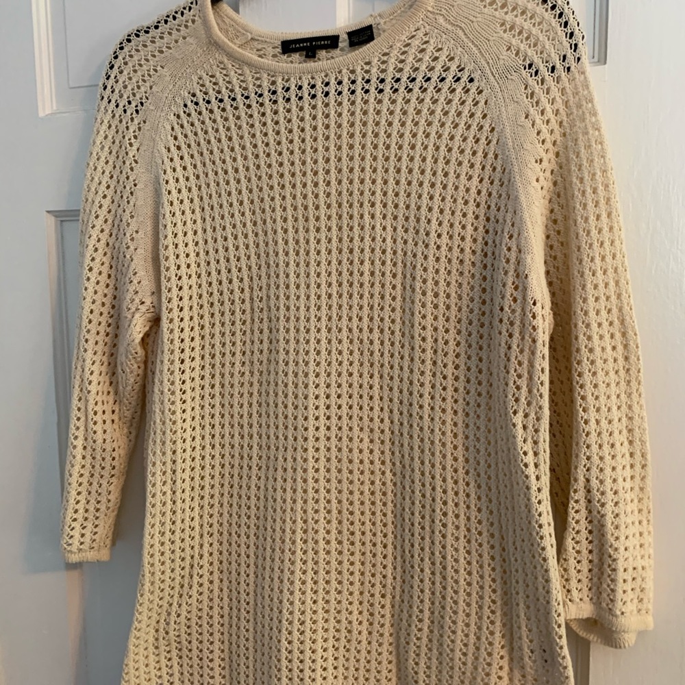 Cream knit sweater